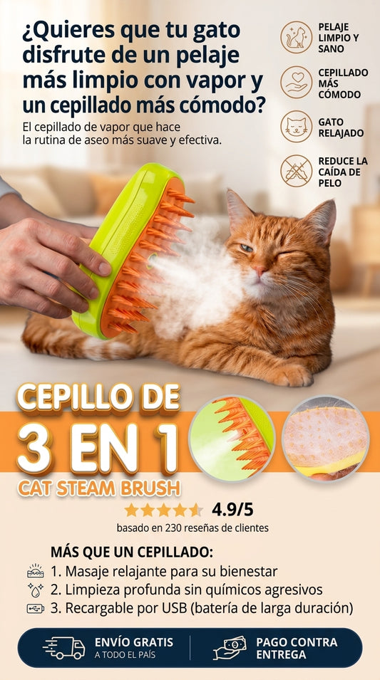 Cepillo para Mascota a Vapor