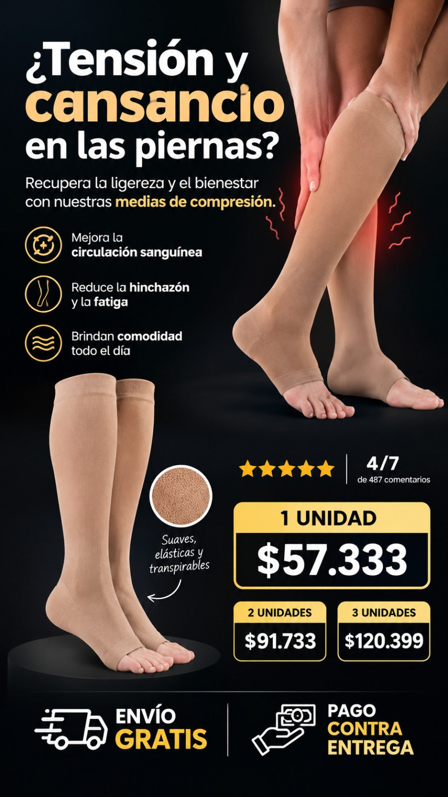 MEDIAS FAJAS DE COMPRESION
